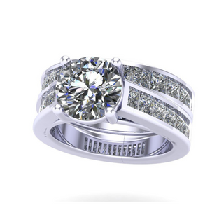 Custom Engagement Ring Set