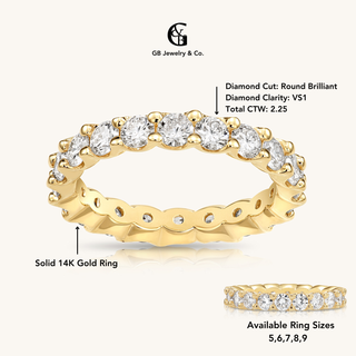 Gold n' Diamond Eternity Ring