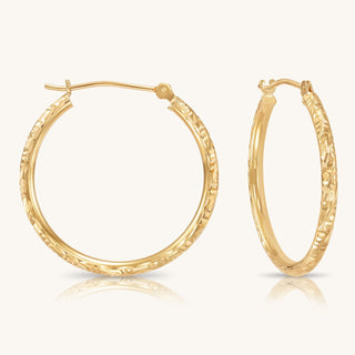 DIAMOND CUT HOOP