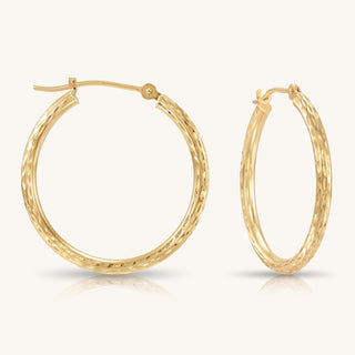 DIAMOND CUT HOOP