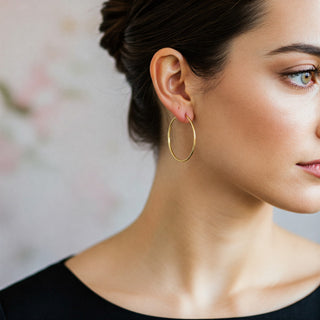 CLASSIC YELLOW GOLD HOOP